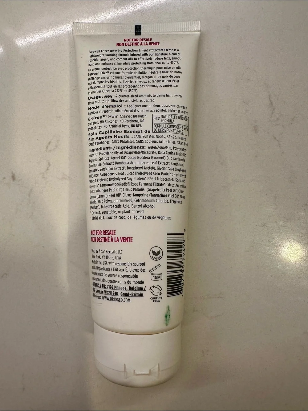 Briogeo Farewell Frizz™ Blow Dry Perfection Heat Protectant Cream